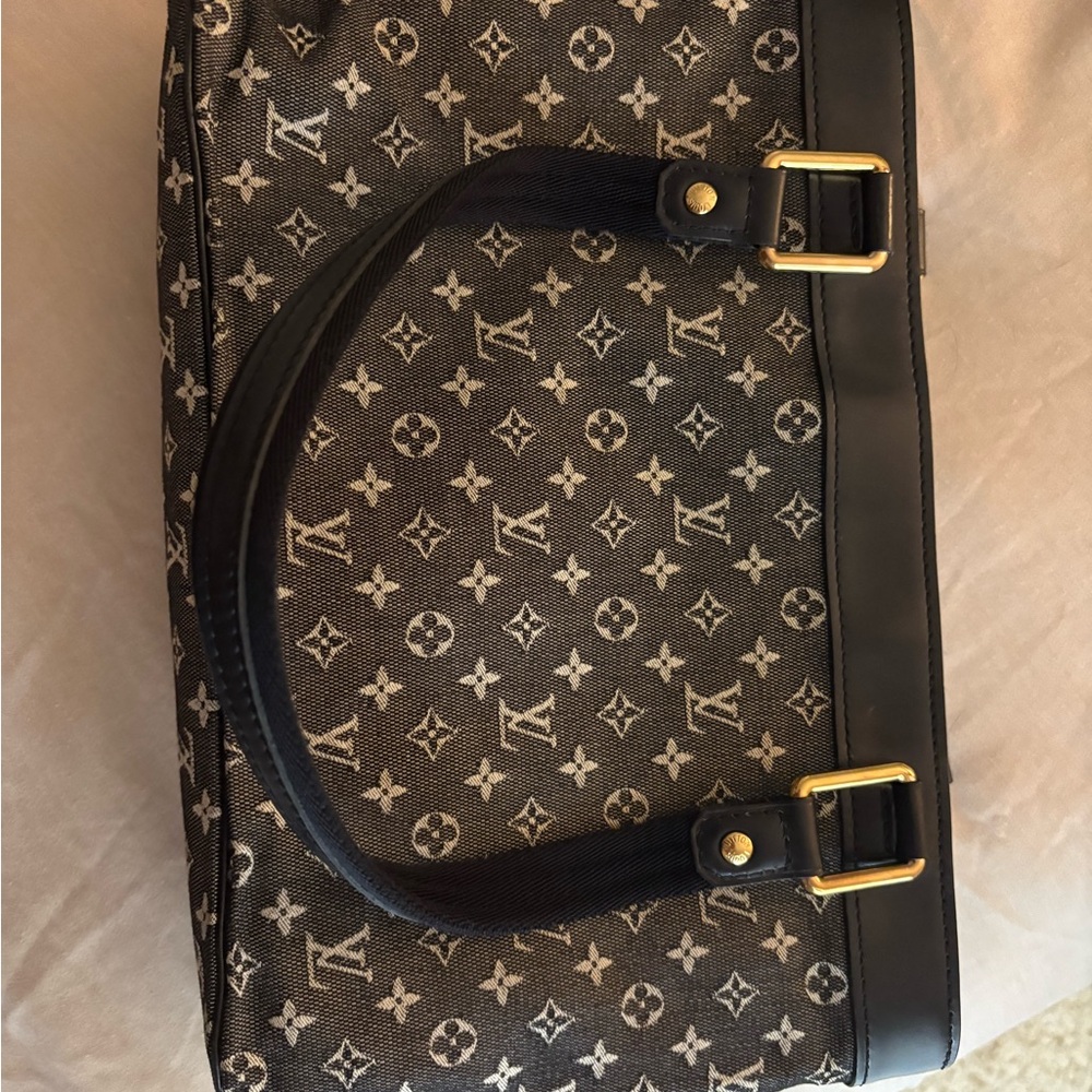 Louis Vuitton Black and Blue Monogram Bag